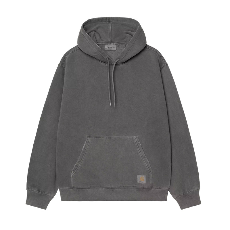 HOODED TORION SWEATSHIRT, Black Grind Wash