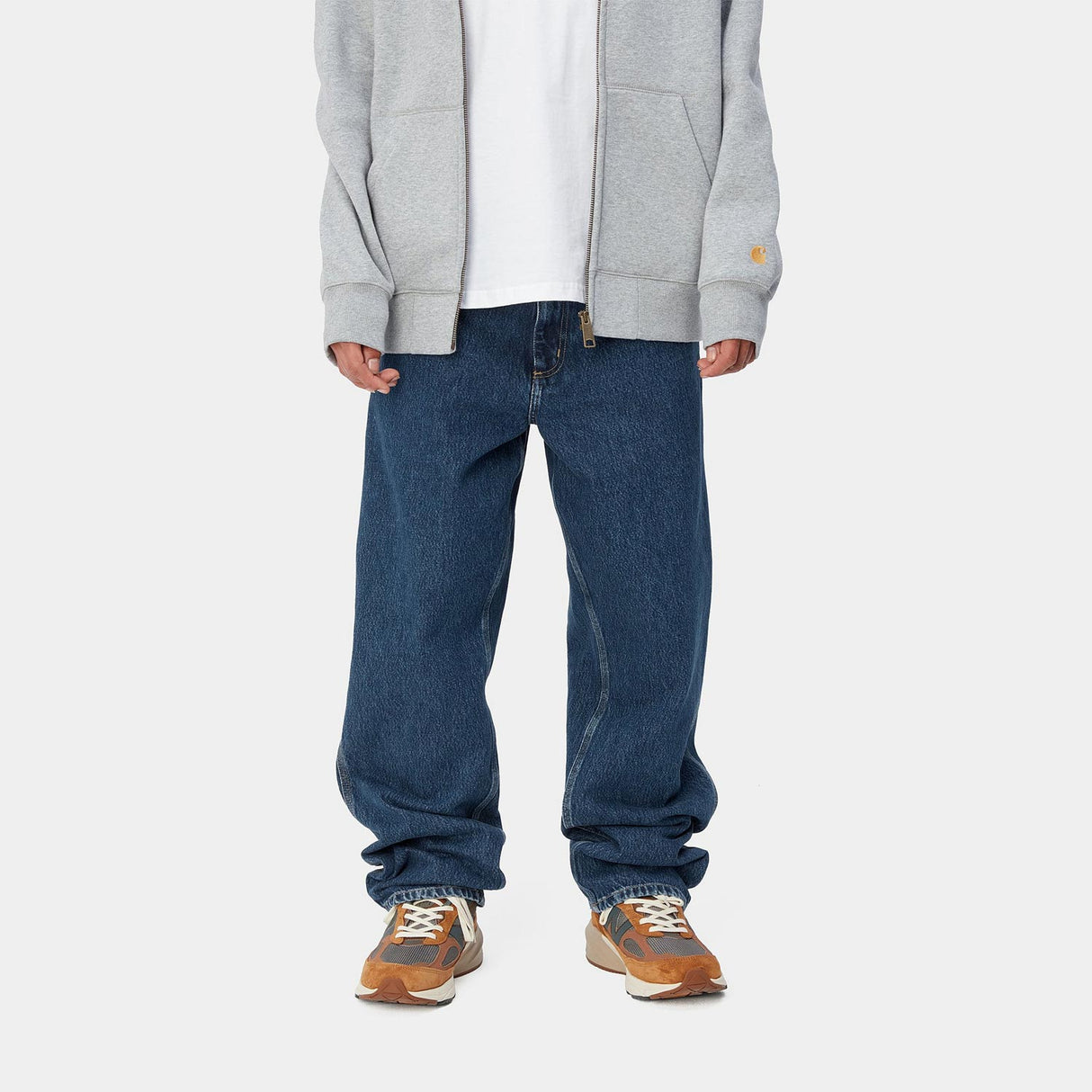 Carhartt WIP SINGLE KNEE PANT, Blue Stone Washed