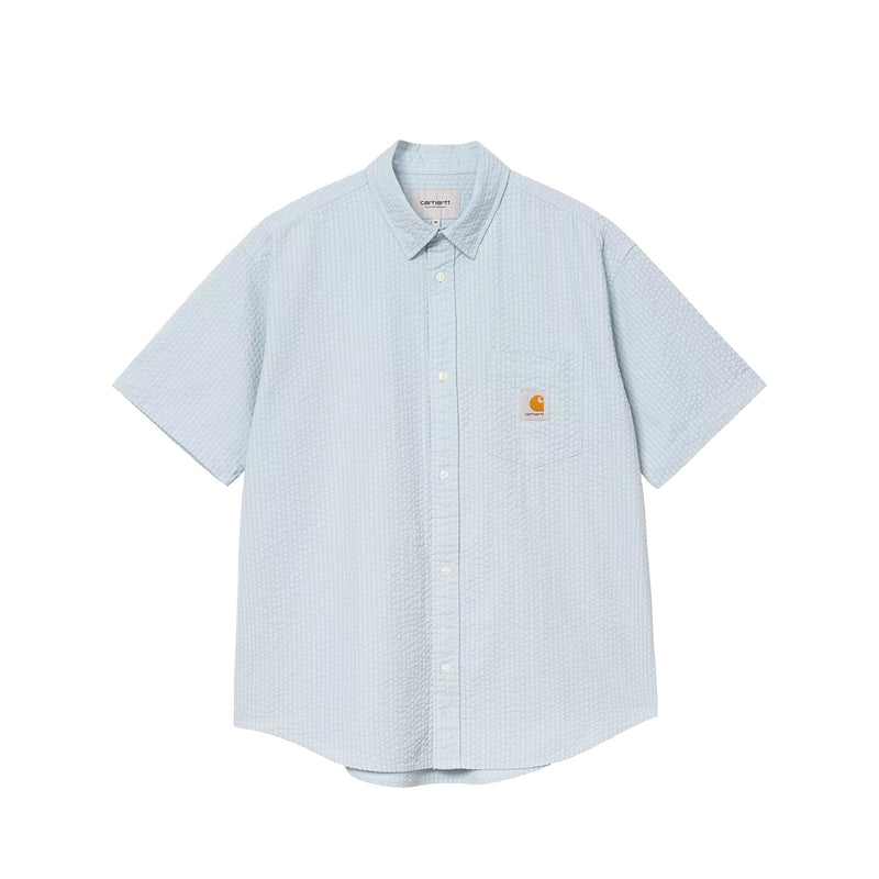 Carhartt WIP S/S TOLAND SHIRT STRIPE, Blue