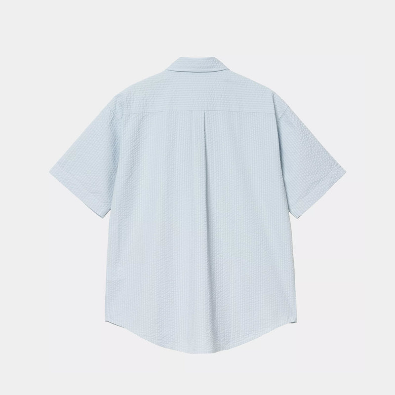 Carhartt WIP S/S TOLAND SHIRT STRIPE, Blue