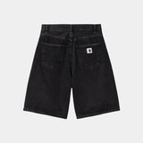 Carhartt WIP W' BRANDON SHORT, Black (Stone Washed)
