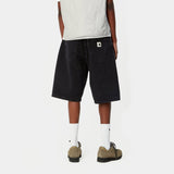 Carhartt WIP W' BRANDON SHORT, Black (Stone Washed)