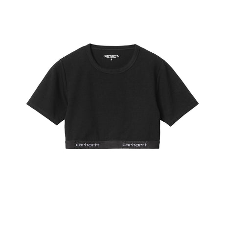 Carhartt WIP W' SCRIPT CROP TOP, Black - Image 1