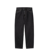 Carhartt WIP AARON PANT, Black Stone Washed