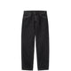 Carhartt WIP AARON PANT, Black Stone Washed