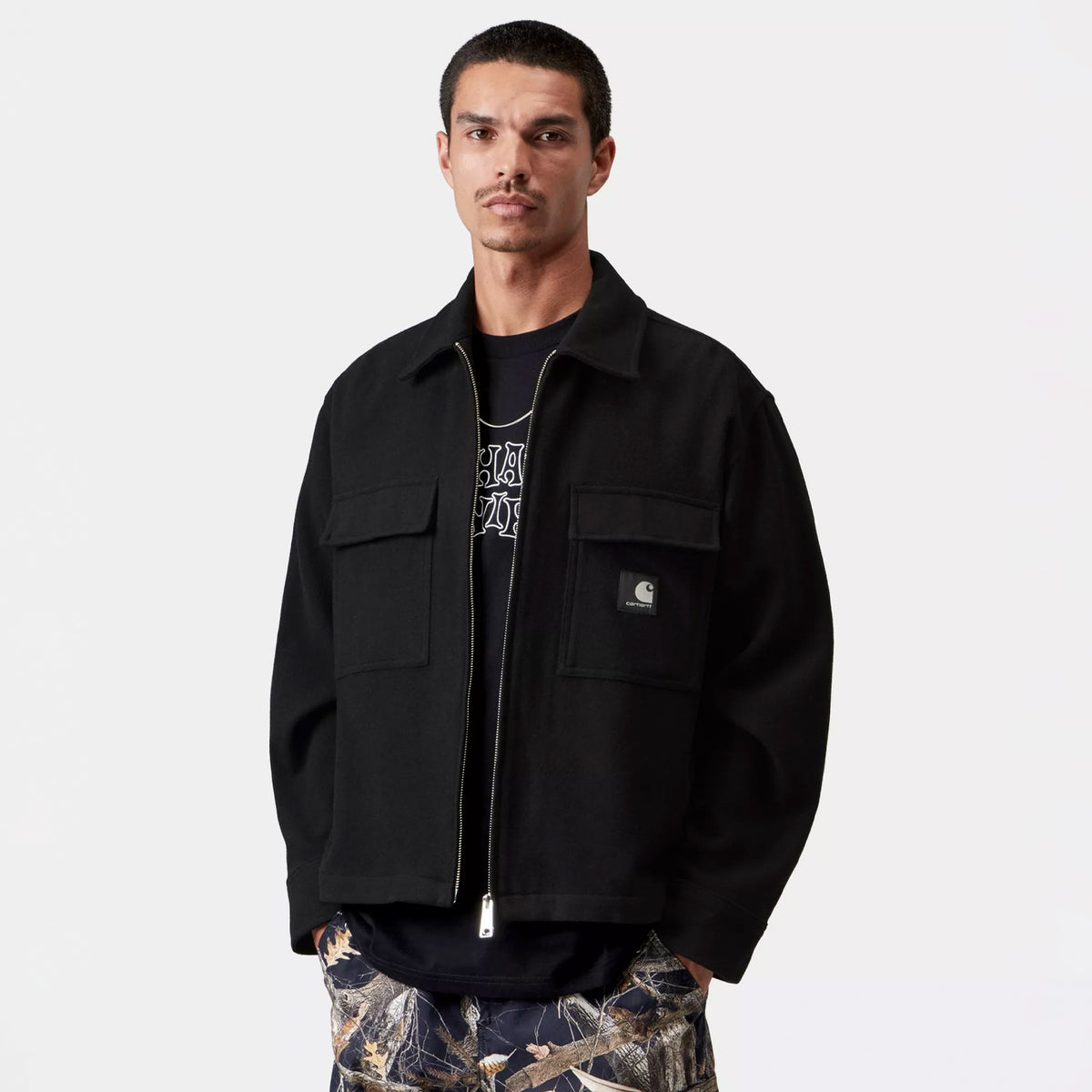 Carhartt WIP ATOKA SHIRT JACKET, Black