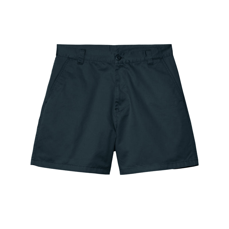 Carhartt WIP BRADY SHORT, Carbon Stone Washed