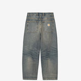 Carhartt WIP BRANDON PANT, Blue Worn Used