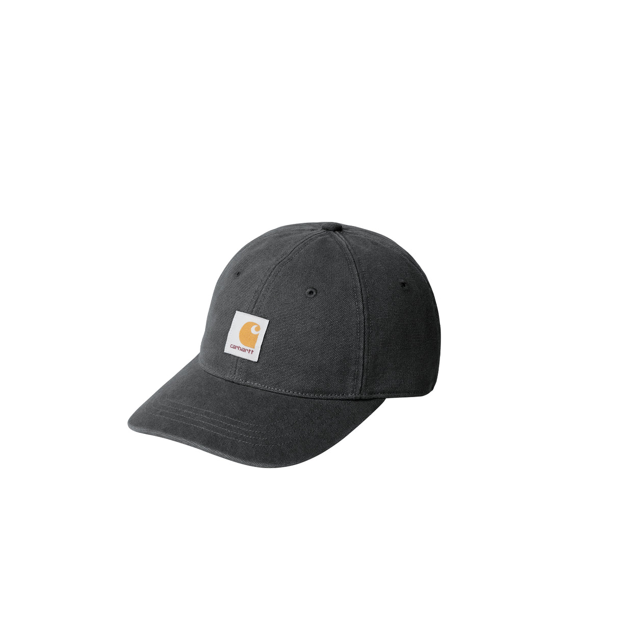 Carhartt WIP CANVAS CAP, Black Stone Washed