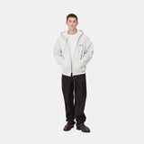 Carhartt WIP HOODED AMERICAN SCRIPT JACKET, Ash Heather