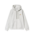 Carhartt WIP HOODED AMERICAN SCRIPT JACKET, Ash Heather - Image 1