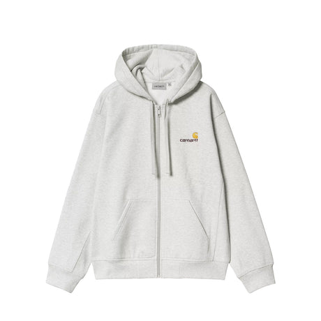 Carhartt WIP HOODED AMERICAN SCRIPT JACKET, Ash Heather - Image 1