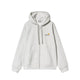Carhartt WIP HOODED AMERICAN SCRIPT JACKET, Ash Heather