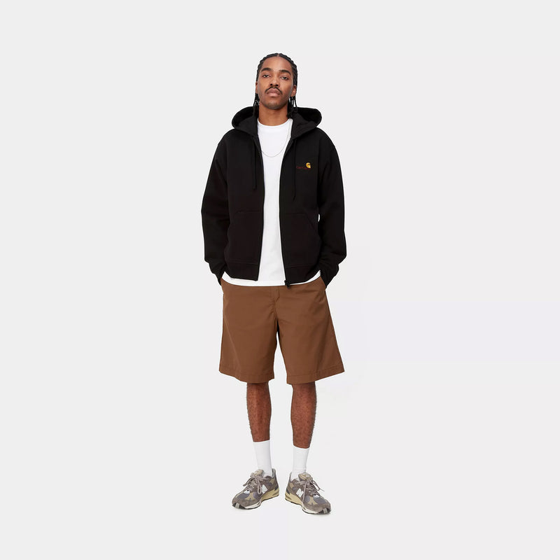 Carhartt WIP HOODED AMERICAN SCRIPT JACKET, Black