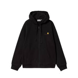 Carhartt WIP HOODED AMERICAN SCRIPT JACKET, Black