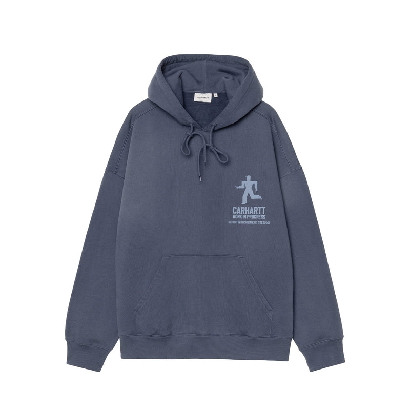 Carhartt WIP HOODED DISTANCE SWEATSHIRT, Jupiter Stone Dyed