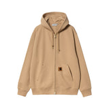Carhartt WIP HOODED ELDON SWEAT JACKET, Dusty H Brown - Image 1