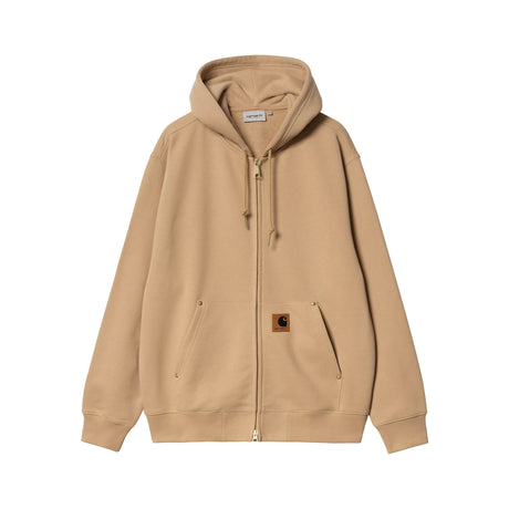 Carhartt WIP HOODED ELDON SWEAT JACKET, Dusty H Brown - Image 1