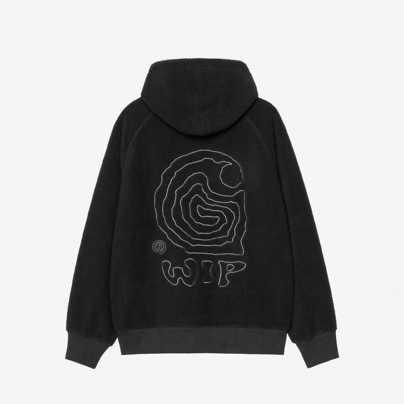 Carhartt WIP HOODED HELIX SWEAT, Black/Porphyry
