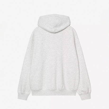 Carhartt WIP HOODED WIP LABEL SWEAT JACKET, Ash Heather