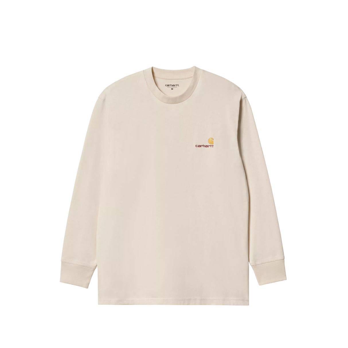 Carhartt WIP L/S AMERICAN SCRIPT T-SHIRT, Natural