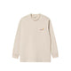 Carhartt WIP L/S AMERICAN SCRIPT T-SHIRT, Natural