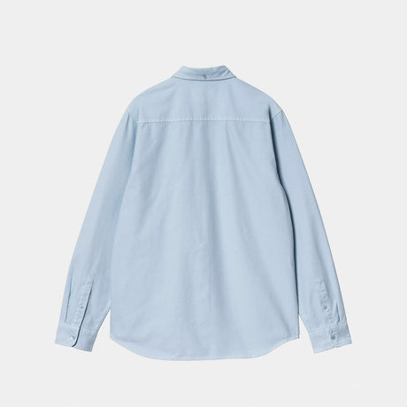 Carhartt WIP L/S BOLTON SHIRT, Air Sky (Garment Dyed)