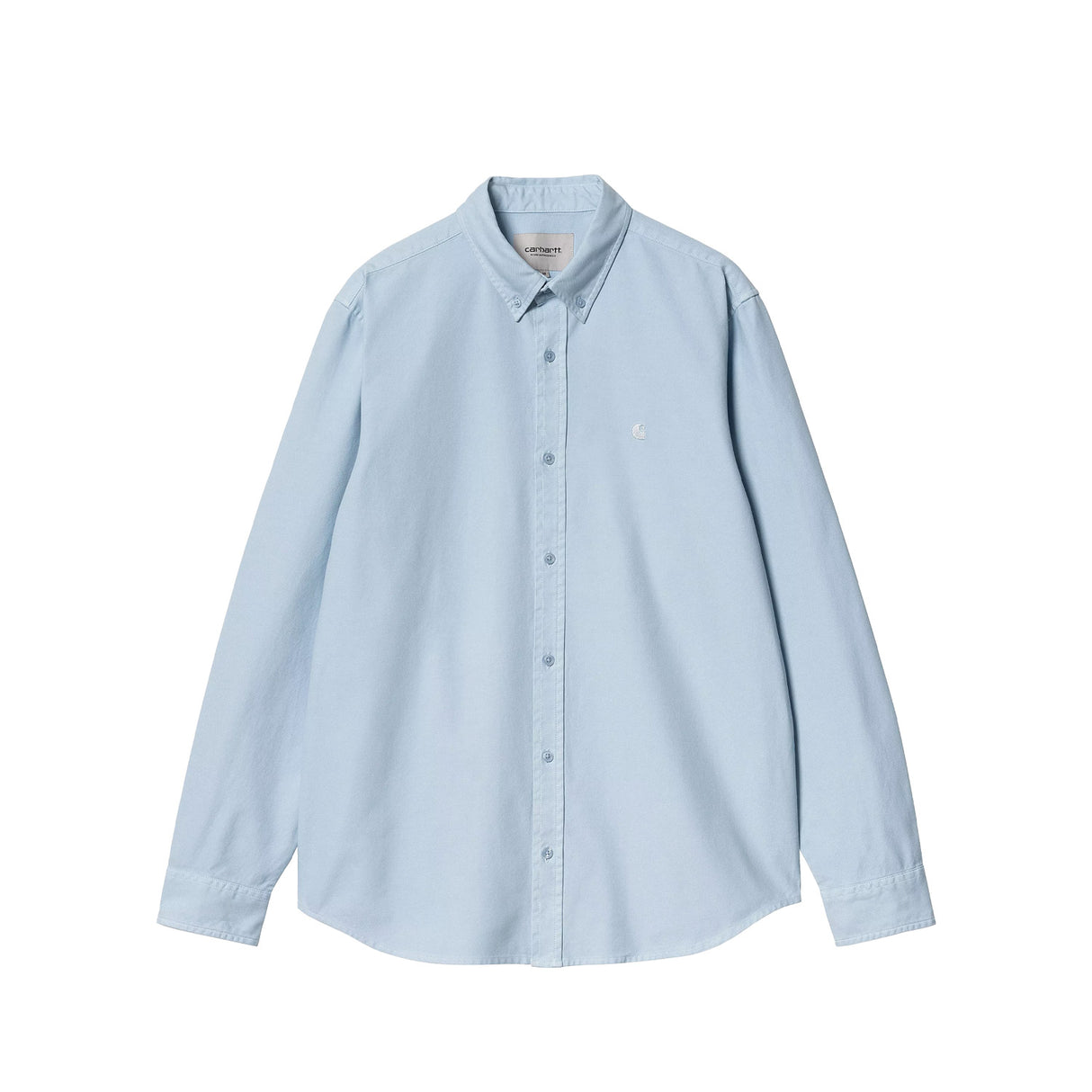 Carhartt WIP L/S BOLTON SHIRT, Air Sky (Garment Dyed)
