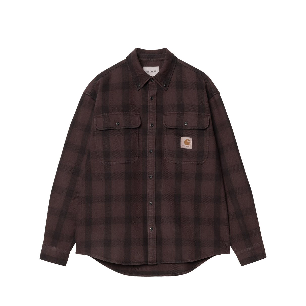 Carhartt WIP L/S EDMANDS SHIRT, Natural/Palisander