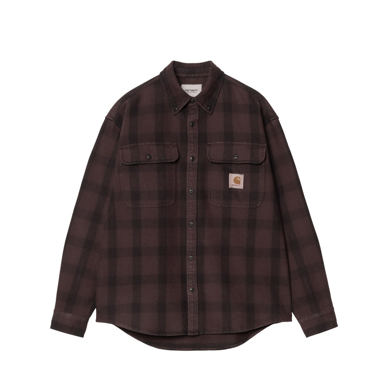 Carhartt WIP L/S EDMANDS SHIRT, Natural/Palisander