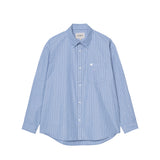 Carhartt WIP L/S KEENE SHIRT KEENE STRIPE, Curacao