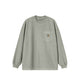Carhartt WIP L/S LOOSE POCKET T-SHIRT, Shady Green Garment Dyed