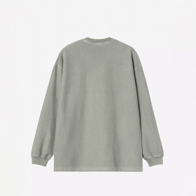 Carhartt WIP L/S LOOSE POCKET T-SHIRT, Shady Green Garment Dyed