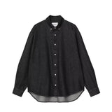 Carhartt WIP L/S LUCAS SHIRT, Black Stone Washed