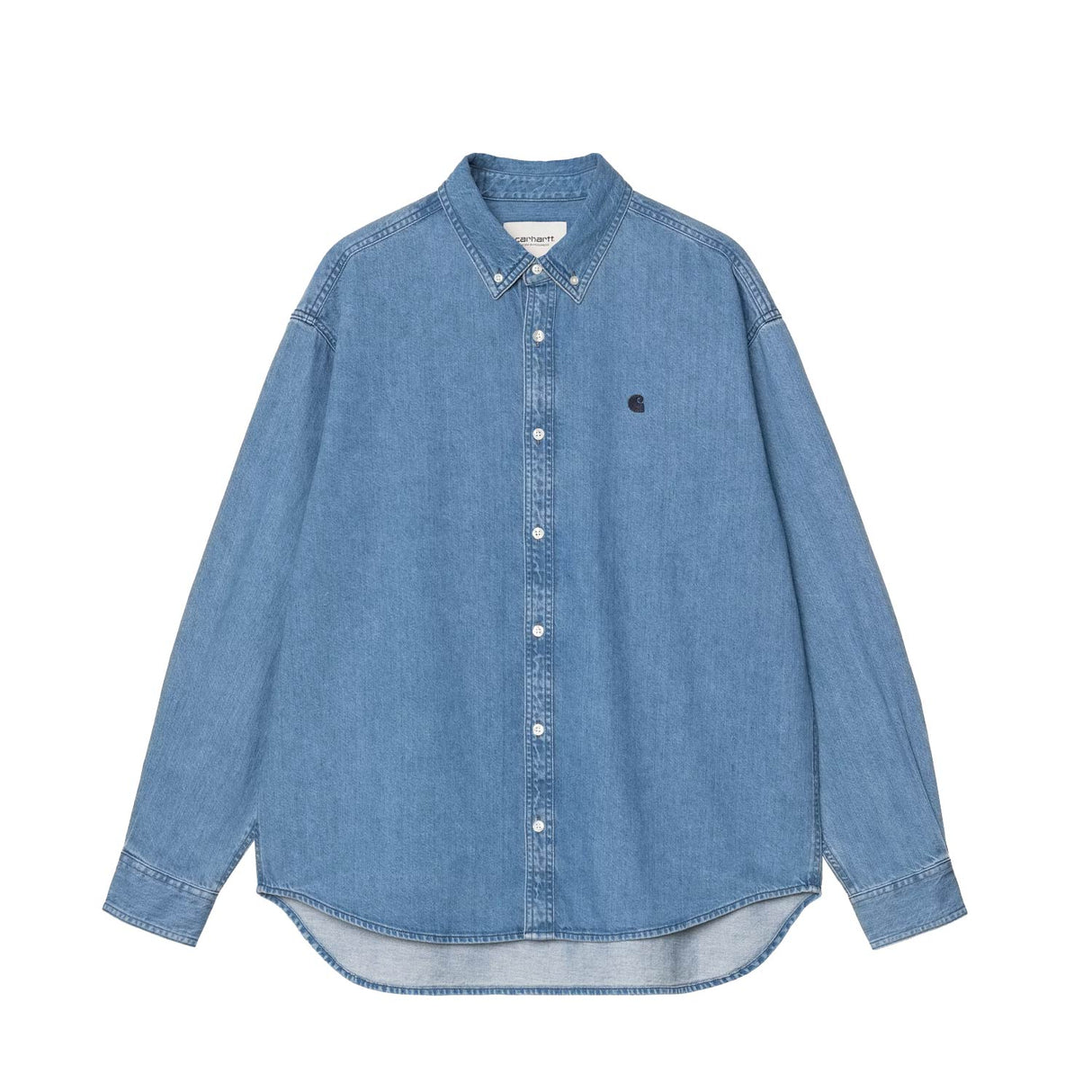 Carhartt WIP L/S LUCAS SHIRT, Blue Stone Washed