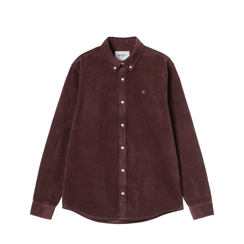 Carhartt WIP L/S MADISON CORD SHIRT, Amarone