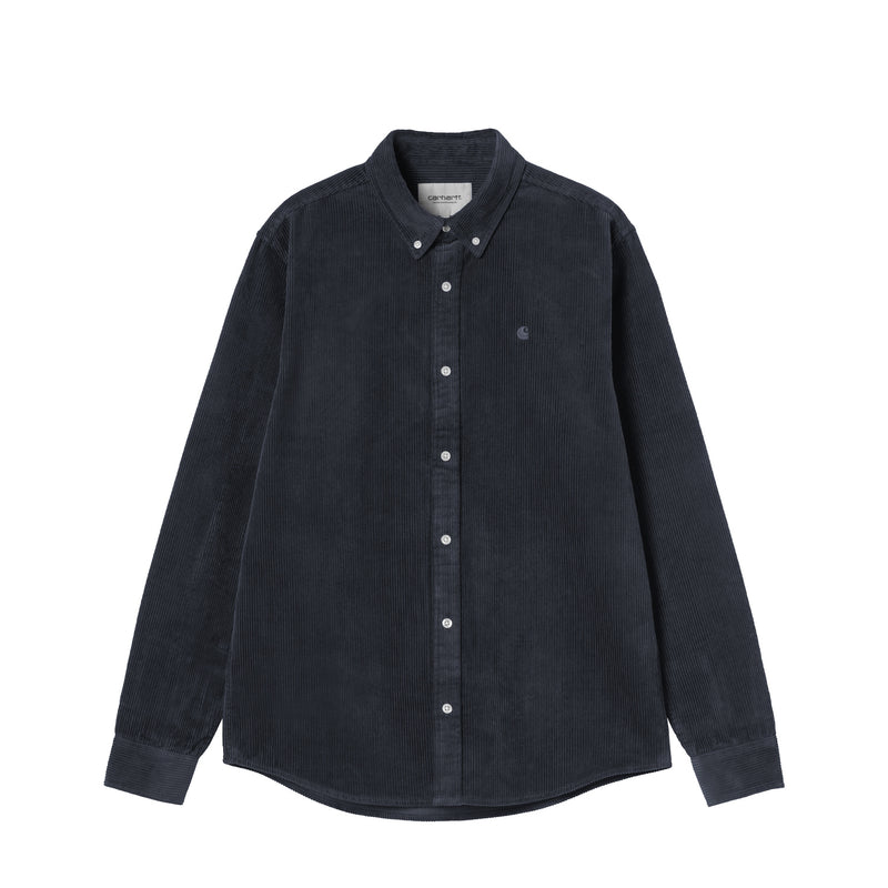 Carhartt WIP L/S MADISON CORD SHIRT, Dark Navy