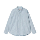 Carhartt WIP L/S NOTUS SHIRT BOVA STRIPE, Bluebird