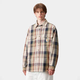 Carhartt WIP L/S TAMBLYN SHIRT TAMBLYN CHECK, Tamblyn Check Leather