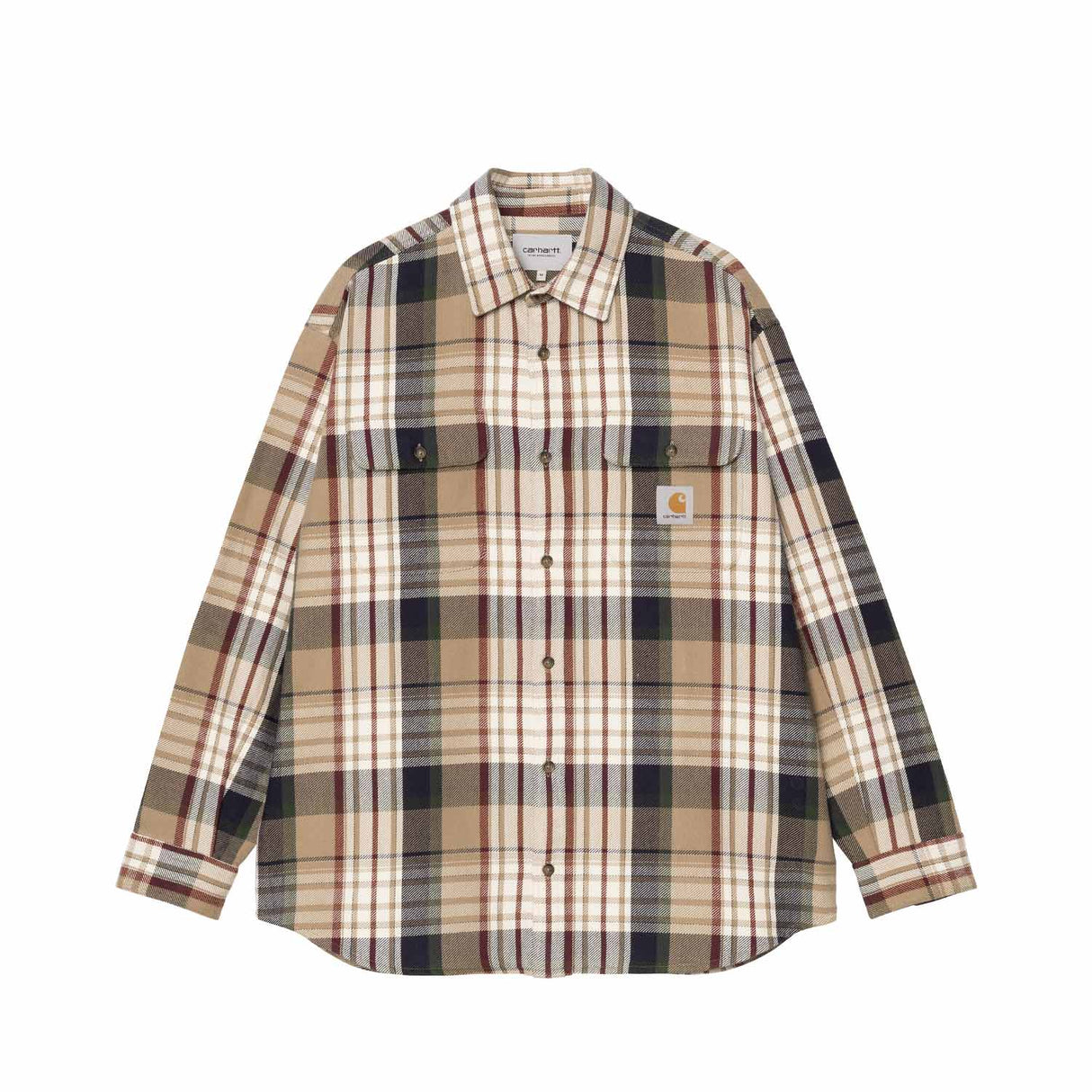 Carhartt WIP L/S TAMBLYN SHIRT TAMBLYN CHECK, Tamblyn Check Leather