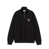 Carhartt WIP LONGHAND HALF ZIP SWEATSHIRT, Black/White