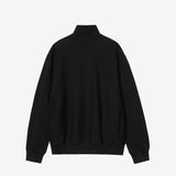 Carhartt WIP LONGHAND HALF ZIP SWEATSHIRT, Black/White