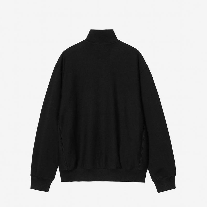 Carhartt WIP LONGHAND HALF ZIP SWEATSHIRT, Black/White