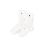 Carhartt WIP MADISON PACK SOCKS, White/Black