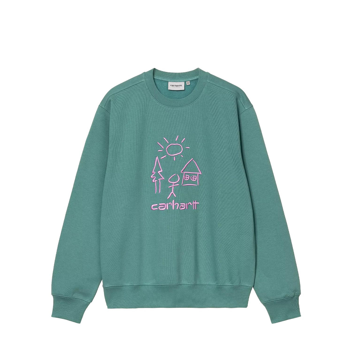 Carhartt WIP MASTERPIECE SWEATSHIRT, Saguaro/Pink