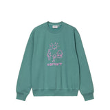 Carhartt WIP MASTERPIECE SWEATSHIRT, Saguaro/Pink