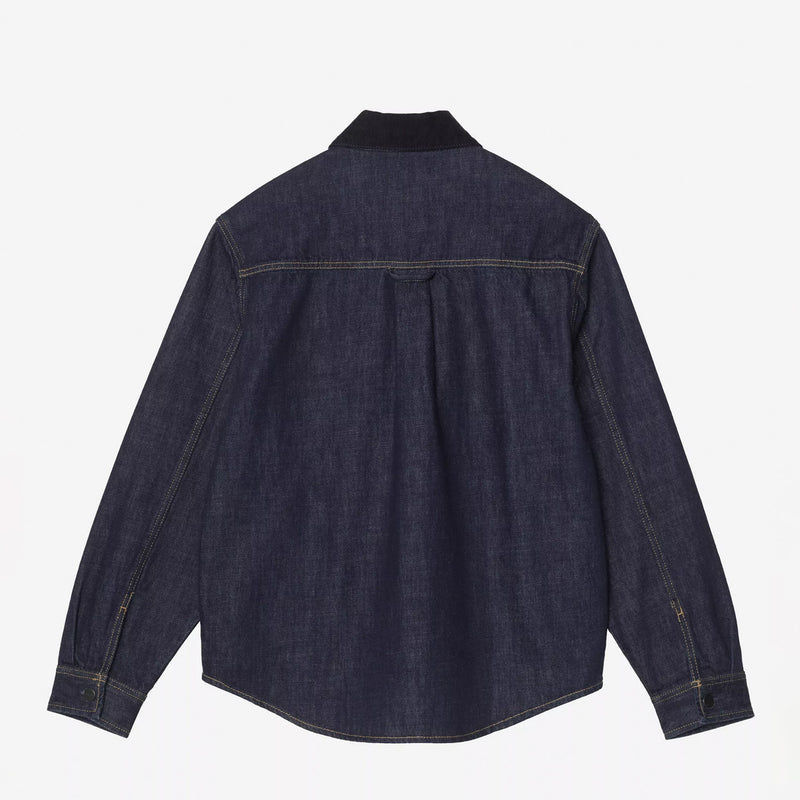 Carhartt WIP OAKLAND SHIRT JACKET, Blue/Dark Navy, Rinsed
