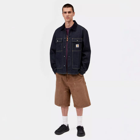 Carhartt WIP OAKLAND SHIRT JACKET, Blue/Dark Navy, Rinsed