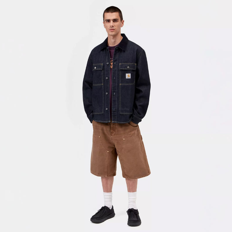 Carhartt WIP OAKLAND SHIRT JACKET, Blue/Dark Navy, Rinsed