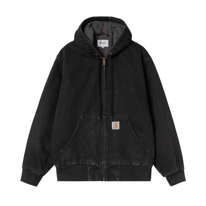 Carhartt WIP OG ACTIVE JACKET, Black Stone Washed